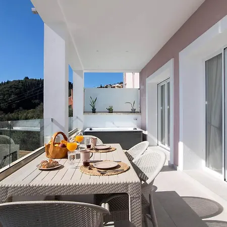 Filothea With Jacuzzi & Sv By Corfuescapes Villa Spartylas