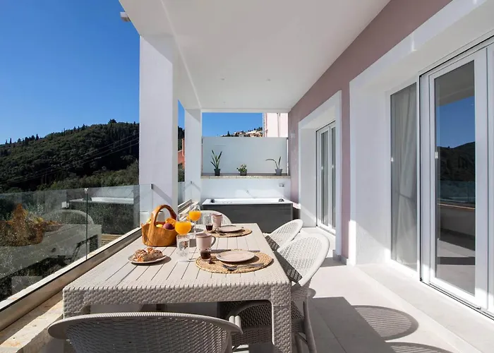 Filothea With Jacuzzi & Sv By Corfuescapes Villa Spartylas